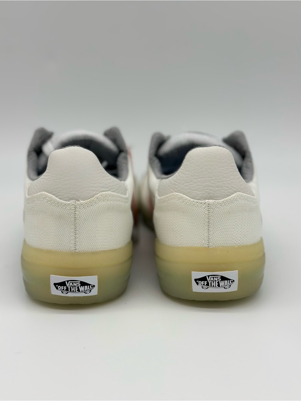 Vans Men’s White Low-Top Sneakers with Translucent Yellow Sole - Picture 7 of 11
